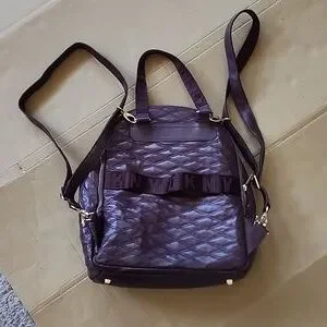 Dkny | Bags | Dkny Allure Burgundy Quilted Backpack | Poshmark display picture 3